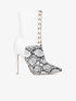 Bottines hautes à claque imprimé - blanc - 5