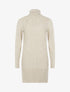 Robe pull à formes graphiques texturées - beige - 1