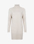 Robe pull à bande centrale tressée - beige - 1