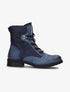 Boots bimatière à lacets - bleu - 5