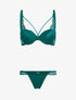 Ensemble corbeille lace out et tanga - vert sapin - 3