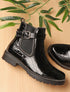 Bottines texturées à billes - noir - 6