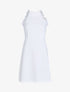 Robe à col américain et dentelle - ecru - 3