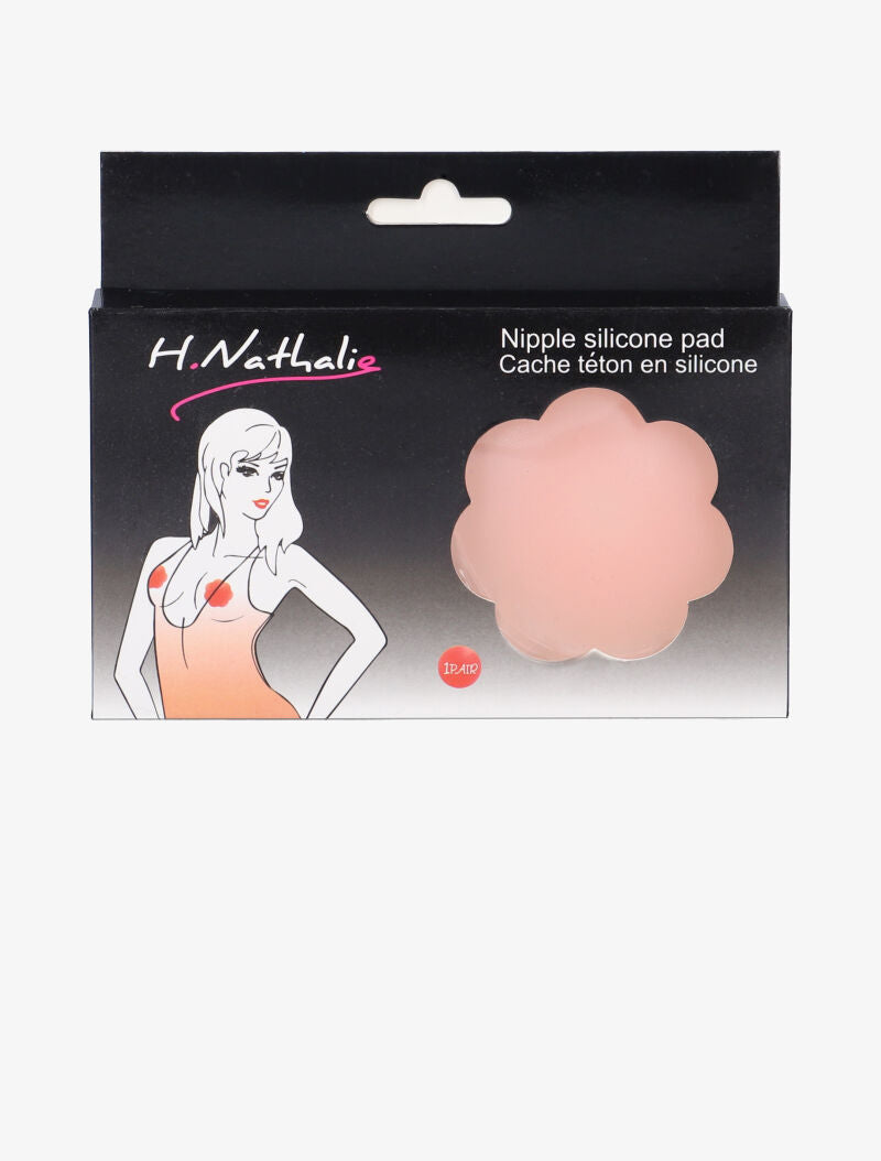 Cache-tétons adhésifs en silicone - beige - 1