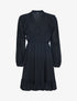 Robe volantée en voile - noir - 1