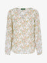Blouse en voile à imprimés - beige - 3