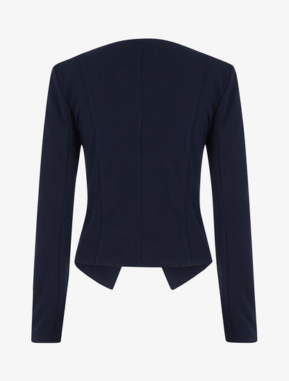 Veste à zip contrastant - marine - 2