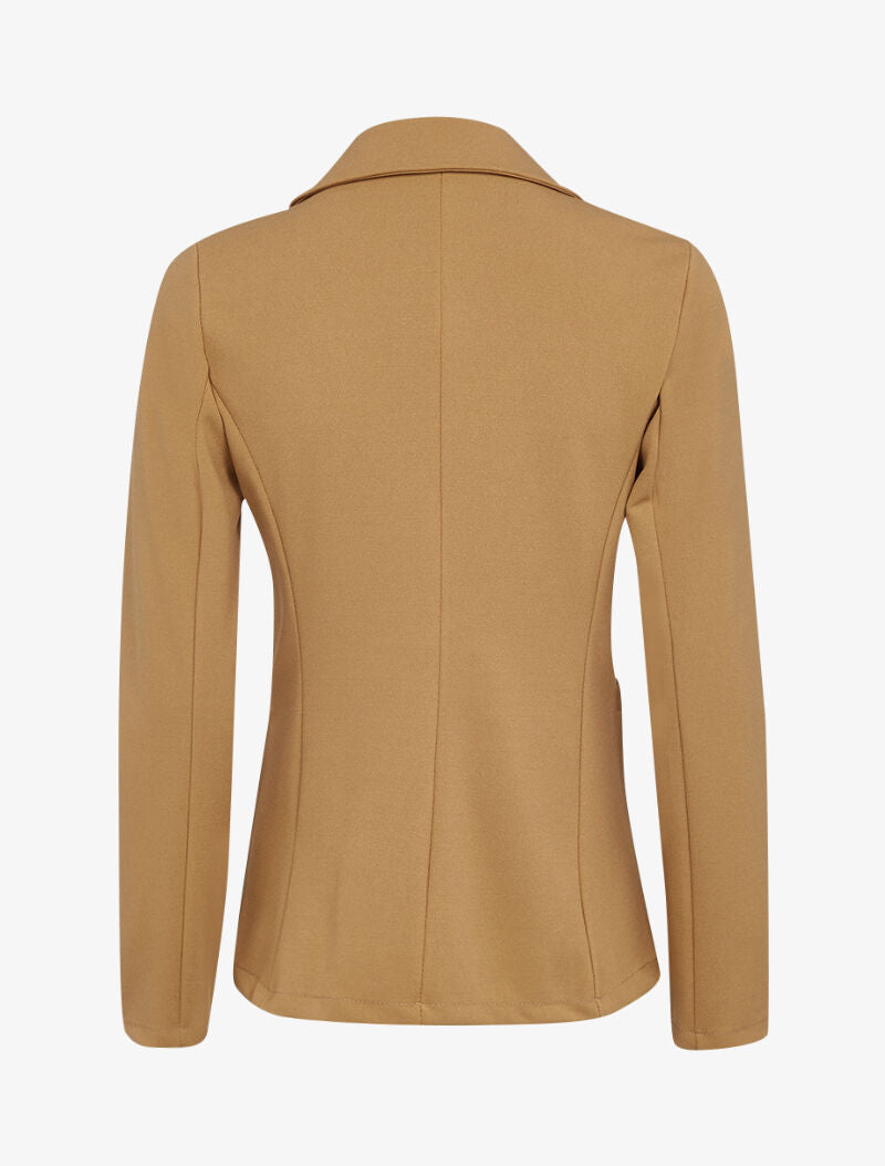 Veste basique unie - camel - 2