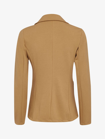 Veste basique unie - camel - 2