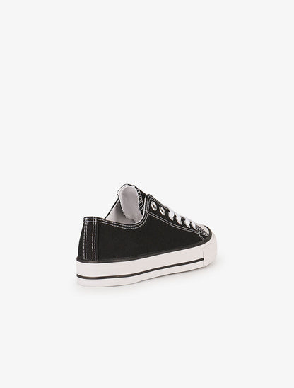 Tennis basses unies - noir - 5