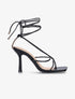 Sandales à brides style liens - noir - 5