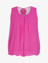Top à détails résille et crochet - fushia - 3