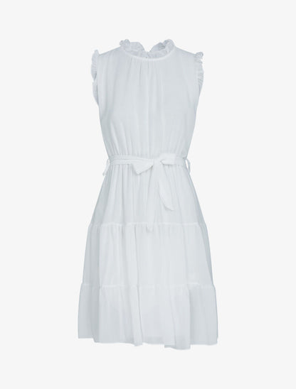 Robe en voile à volants - ecru - 2
