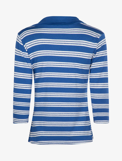 Top à imprimé rayures - bleu roi - 2