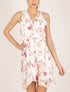 Robe portefeuille à imprimé floral - ecru - 1