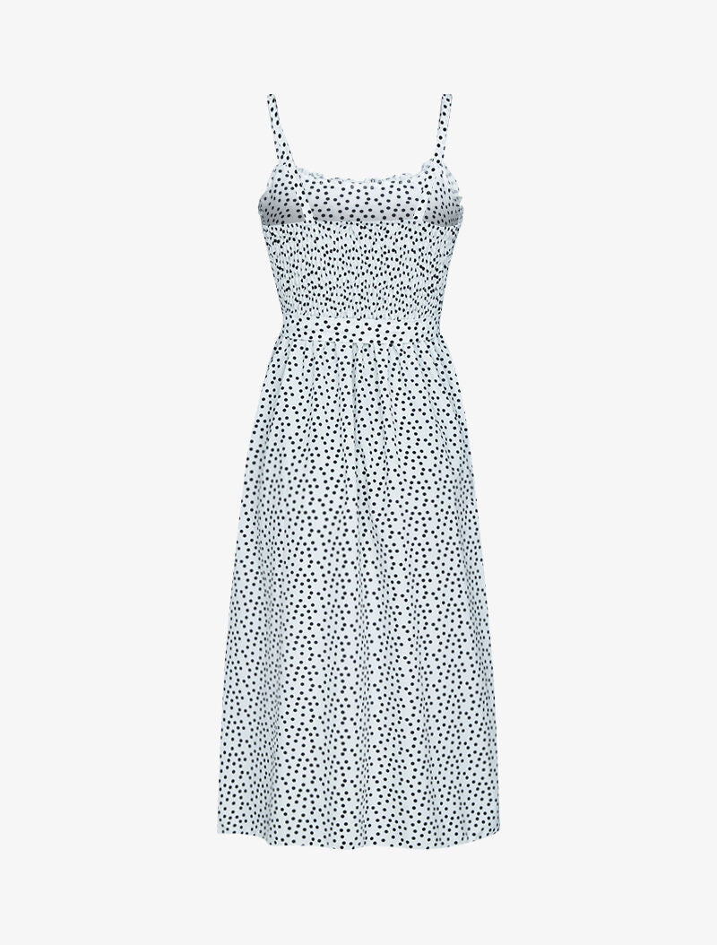 Robe longue à pois - ecru - 3