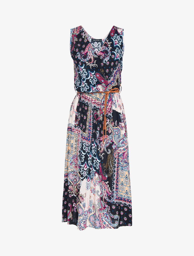 Robe à imprimé cachemire - noir - 2