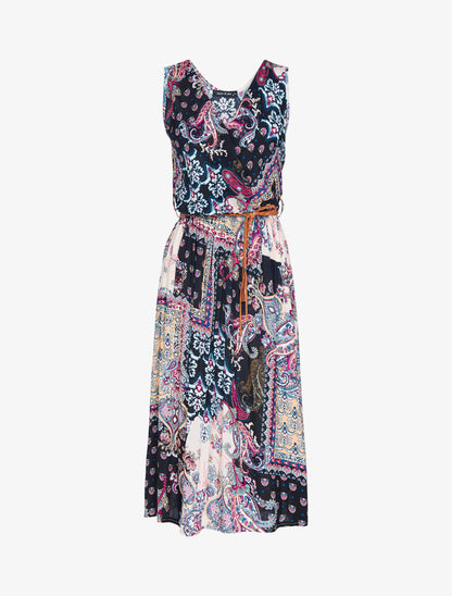 Robe à imprimé cachemire - noir - 2