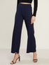 Pantalon fluide côtelé - marine - 1