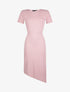 Robe côtelée ceinturée - rose - 3