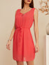 Robe à col orné d&