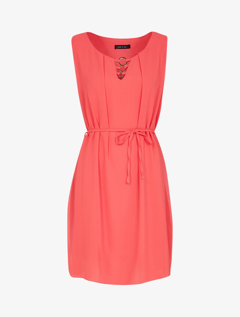 Robe à col orné d&