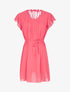 Robe à dos en crochet stylisé - corail - 1