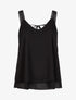 Top en voile à bretelles crochet - noir - 3