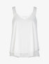 Top en voile à bretelles crochet - blanc - 1
