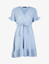 Robe patineuse à bords volantés - bleu ciel - 3