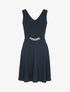 Robe patineuse à détail chaîne - noir - 3