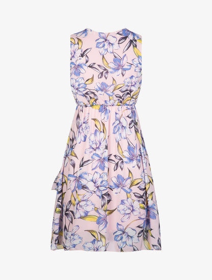 Robe patineuse à imprimé floral - rose - 2