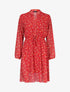 Robe à imprimé floral - rouge - 3