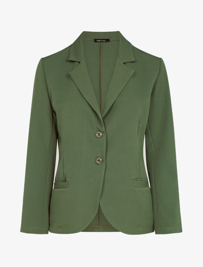 Blazer fluide uni - kaki - 2
