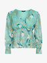 Top irisé à imprimés - turquoise - 1