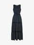 Robe à bandes ajourées en crochet - noir - 3