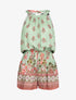 Combishort à imprimés floral et graphique - vert - 1