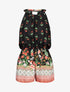 Combishort à imprimés floral et graphique - noir - 1