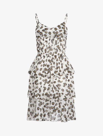 Robe à imprimé marguerites - ecru - 3