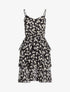 Robe à imprimé marguerites - noir - 1