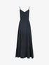 Robe longue unie - noir - 1