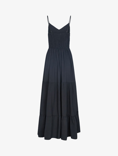 Robe longue unie - noir - 2