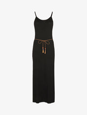 Robe à côtés fendus - noir - 1