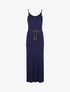 Robe à côtés fendus - marine - 1