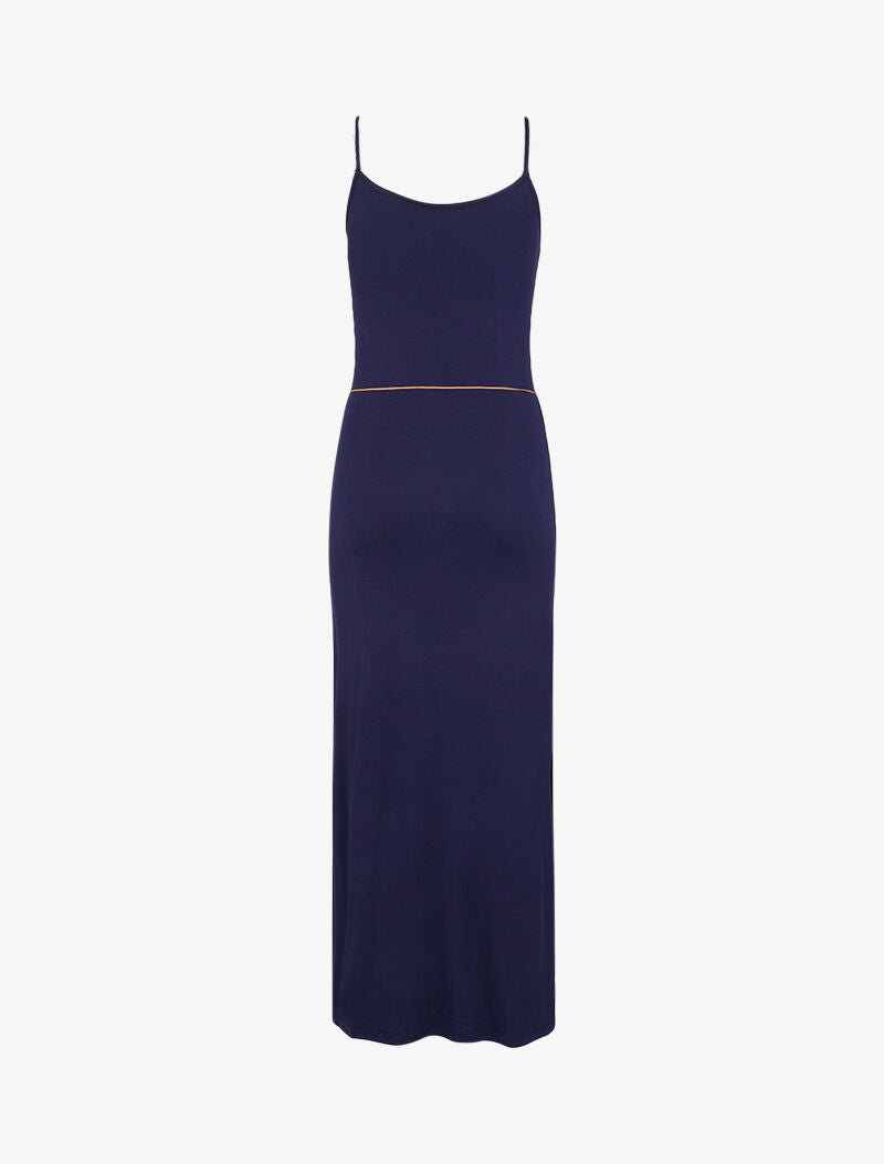 Robe à côtés fendus - marine - 2