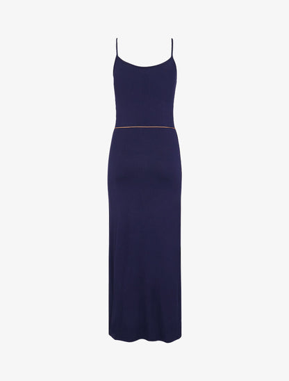 Robe à côtés fendus - marine - 2