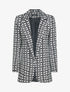 Blazer à imprimé graphique - noir - 1