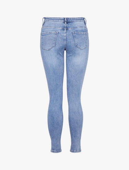 Jean slim délavé - denim clair - 4