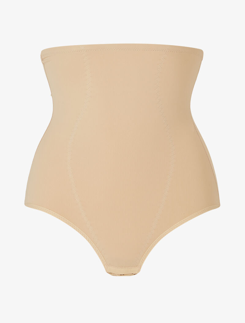 Culotte gainante à coutures contrastantes - beige - 1