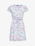 Robe imprimée en voile - ecru - 1